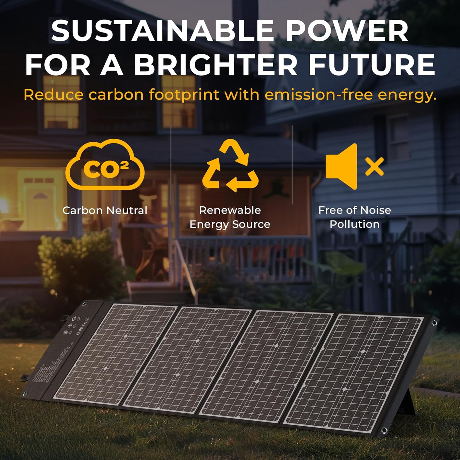 Soltricity 120W Portable Solar Panel – Best Folding Solar Panel for Camping, RV & Backup Power